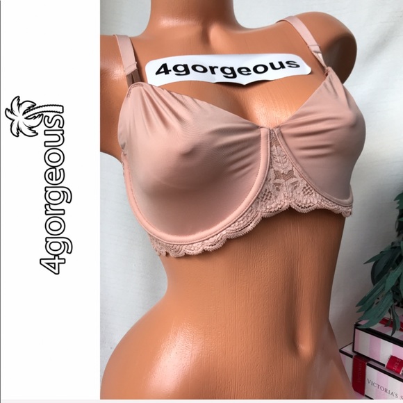 Victoria’s Secret 32 34 36 38 DREAM ANGELS PUSH UP SOFT UNLINED BRA NUDE - Picture 1 of 2